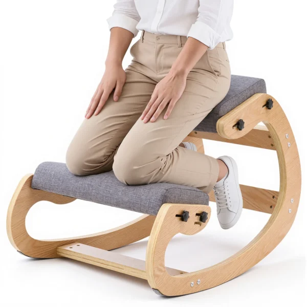 Ergonomic Kneeling Chair Wooden Posture