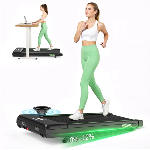 Pad with 12% Incline 2.5HP Quiet Under Desk