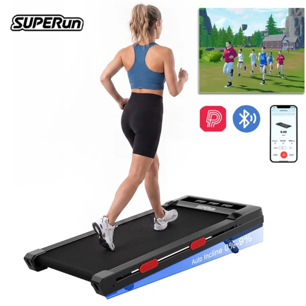 3.0HP Raceable Walking Pad Under Desk Treadmill